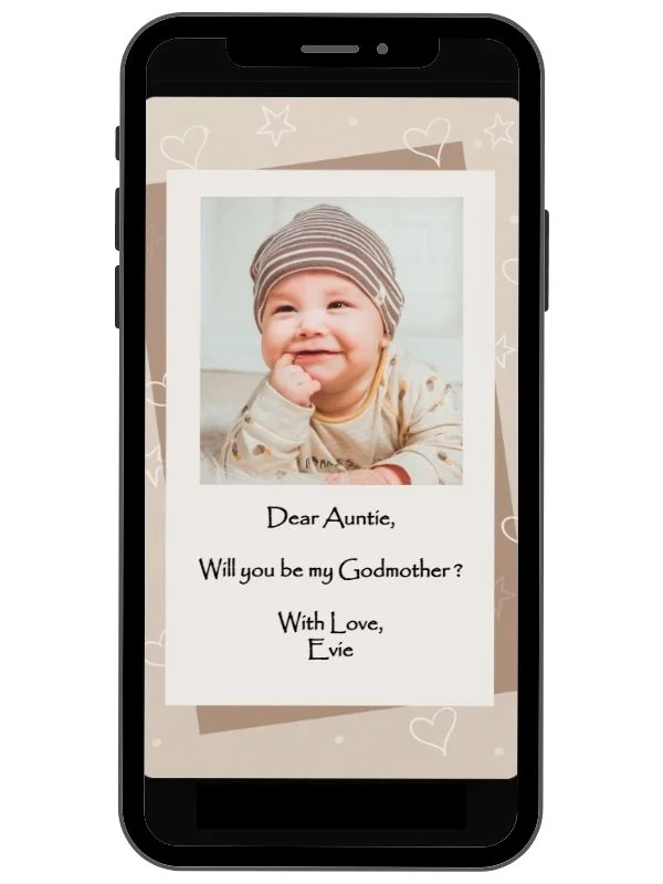Collection of role proposal digital scratch cards for Godparents by NylaLand