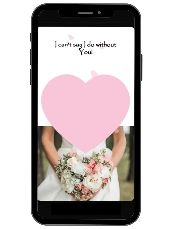 Collection of digital wedding scratch cards including save the date reveals and romantic proposal cards by NylaLand