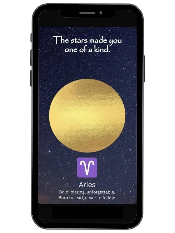 Collection of zodiac birthday digital scratch cards covering all 12 star signs with personalised reveal by NylaLand