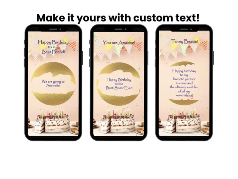 Special Wish Birthday Scratch Card, Cake Celebration Reveal — view 2