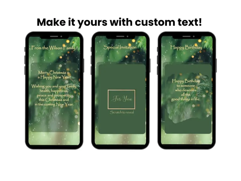 Thinking of You Scratch Card Digital, Heartfelt Message Reveal — view 2