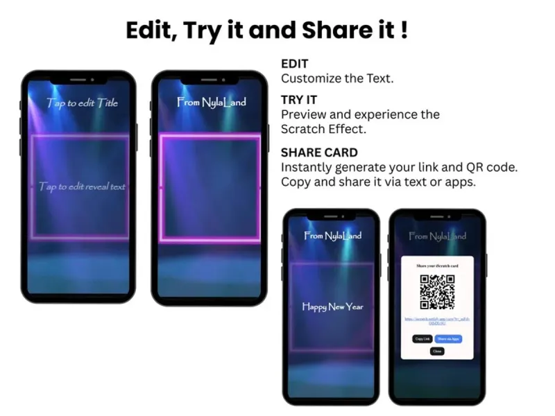 Party Spotlight Digital Scratch Card Surprise, Hype Celebration Reveal