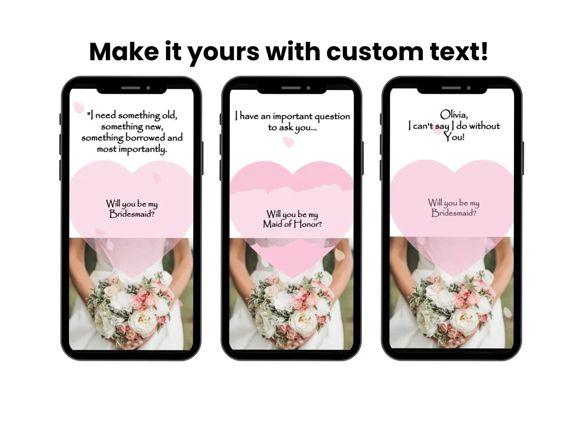 Bridesmaid Proposal Scratch Card Digital, Maid of Honor Reveal — view 2